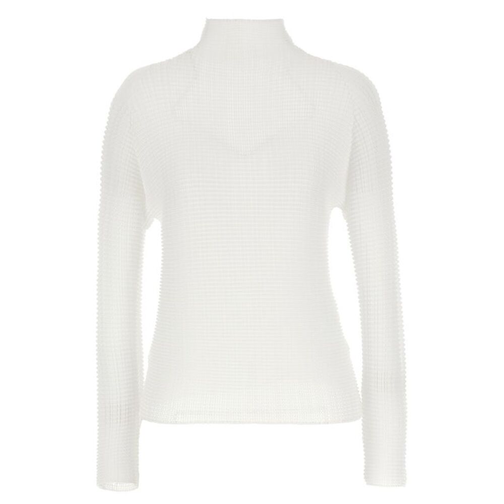 Issey Miyake White Polyester Women's Cardigan